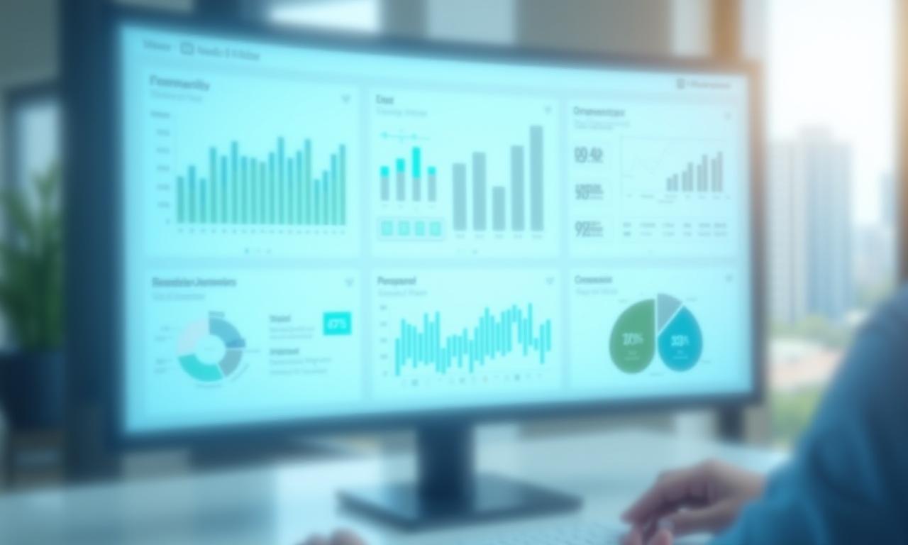 Modern property management software dashboard interface